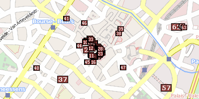 Haus Waage Brüssel Stadtplan