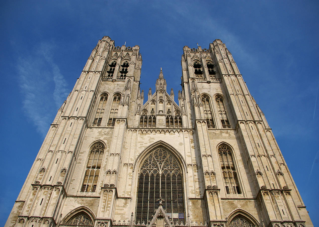  Ansicht Sehenswürdigkeit  in Brüssel St.Michael und St.Gudula Kathedrale